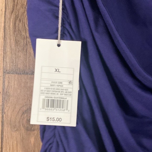 A new day navy strapless soft scrunchy side top - Picture 9 of 14